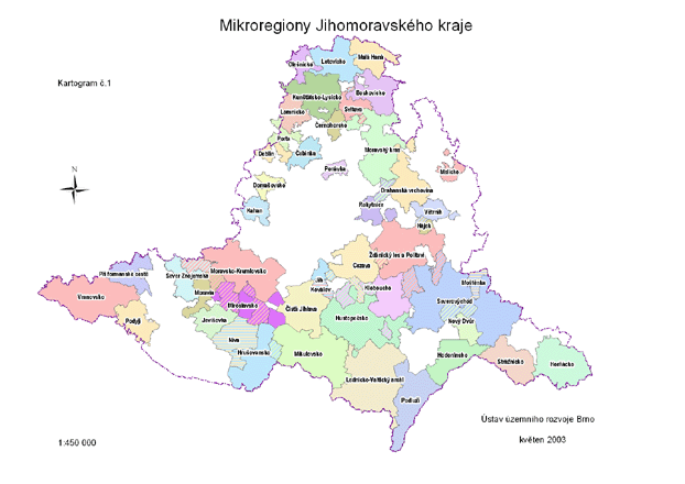 Mikroregiony Jihomoravskho kraje
